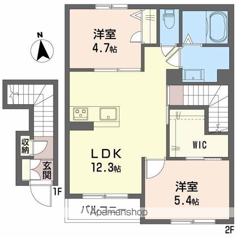 【シャーメゾン　カデンツァの間取り】