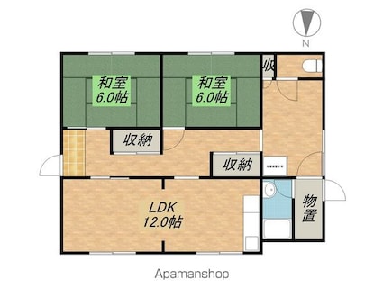 南小松貸家　Ｎ邸[2LDK/51.26m2]の間取図