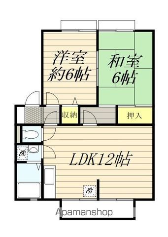 【三鷹市新川のアパートの間取り】