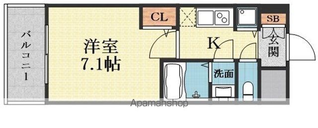 S−RESIDENCE新大阪駅前の間取り写真