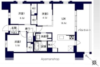センチュリー千葉みなと[3LDK/68.53m2]の間取図