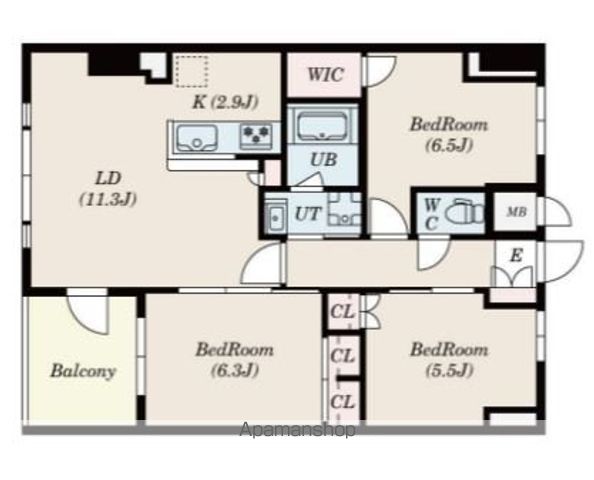 【ＳーＲＥＳＩＤＥＮＣＥ伊都ＡＴＴＩＲＡＮＴの間取り】