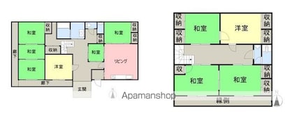 植柳下町１１９９貸家[7DK/385m2]の間取図
