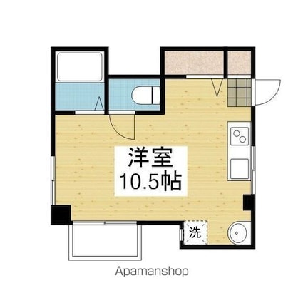 メゾンＡＤⅢ[1R/18.91m2]の間取図