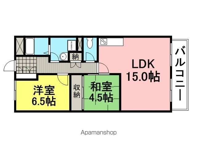 ハイム園田の間取り写真