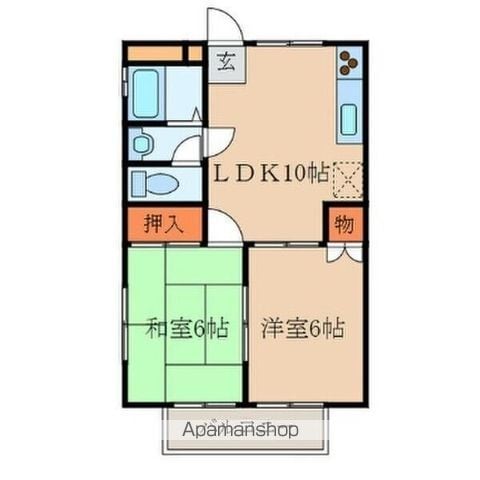 クレール新守の間取り写真