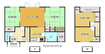 西川町５０３　貸家[4LDK/92.34m2]の間取図