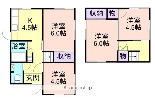 【鳴神戸建て（７１６ー１９）の間取り】