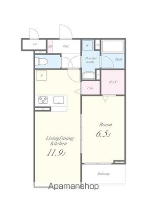 ＬＵＣＩＥ　ＴＳＩ[1LDK/44.29m2]の間取図