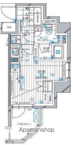 【新宿区下落合のマンションの間取り】