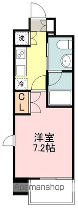 ＬａＳａｎｔｅ上杉[1K/24.48m2]の間取図