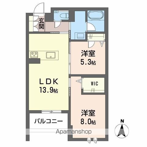 リーベン メーアの間取り写真