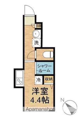 ソルナクレイシア吉祥寺[1R/14.05m2]の間取図