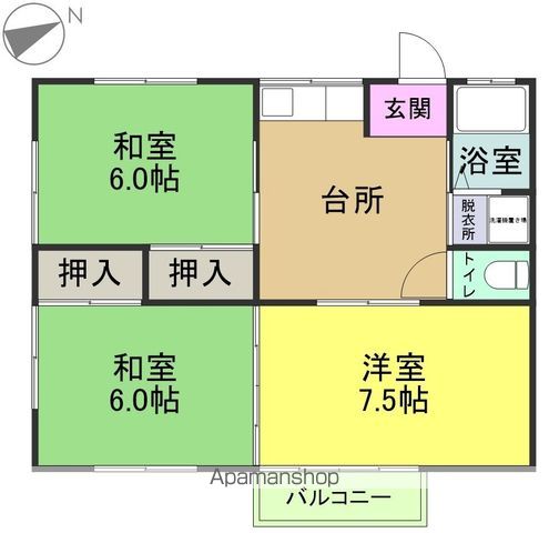 中島ハイツの間取り写真