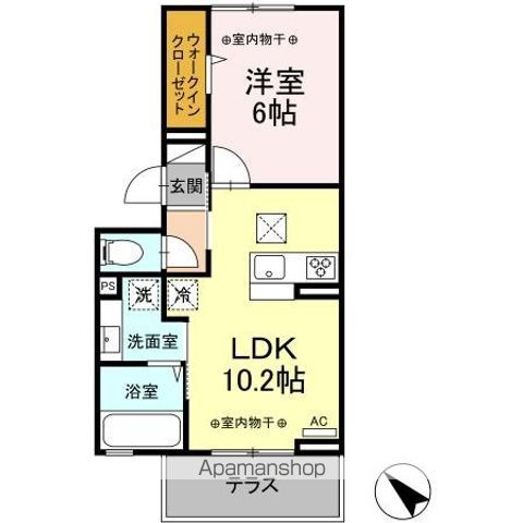ヒルズ国母の間取り写真