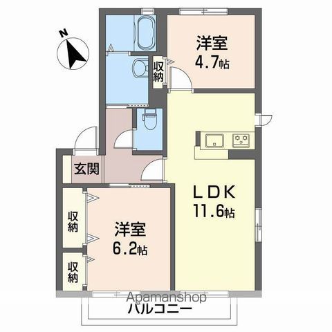 リヴェール森 A棟の間取り写真