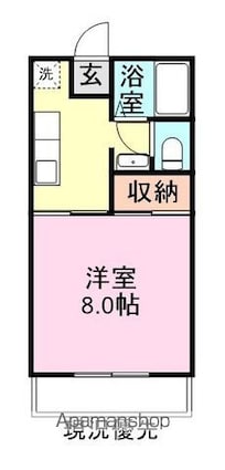 エクセル真田[1K/27.08m2]の間取図