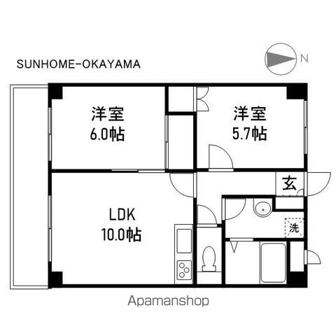 ミラドール奥田西町の間取り写真