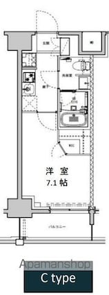 ＳーＲＥＳＩＤＥＮＣＥ板橋大山[1K/25.22m2]の間取図