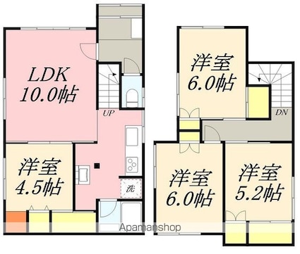 亀田港町５５番戸建[4LDK/92.3m2]の間取図