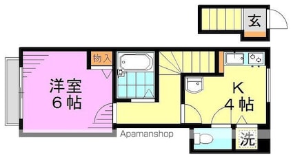 グラン南阿佐ヶ谷[1K/30m2]の間取図