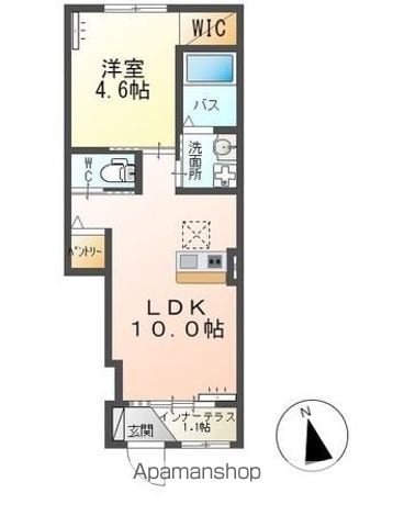 神栖市大野原７丁目アパートＡ棟 105 ｜ 茨城県神栖市大野原７丁目2629-7（賃貸アパート1LDK・1階・36.56㎡） その2