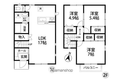 Ｖｉｌｌａ　Ｆｏｒｅｓｔａ[3LDK/79.5m2]の間取図