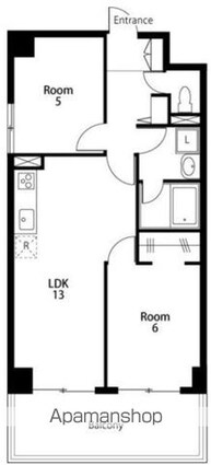森田ビル[2LDK/54.12m2]の間取図