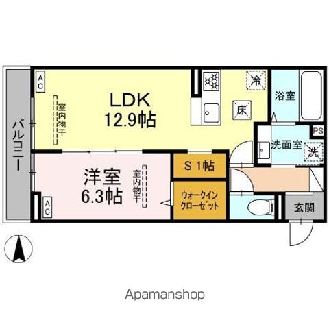 GRAND DーROOM里山辺の間取り写真