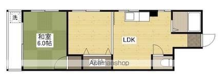 平野ビル[1LDK/40m2]の間取図