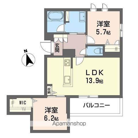 シャーメゾン レジデンス 七道の間取り写真