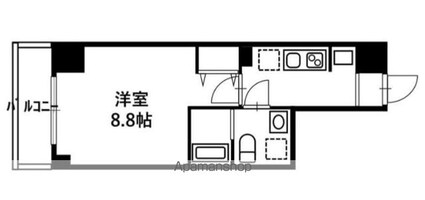 リヴシティ亀戸[1K/25.36m2]の間取図