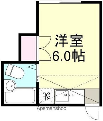 ヴィラ鶴新田　弐番館[1R/17.2m2]の間取図