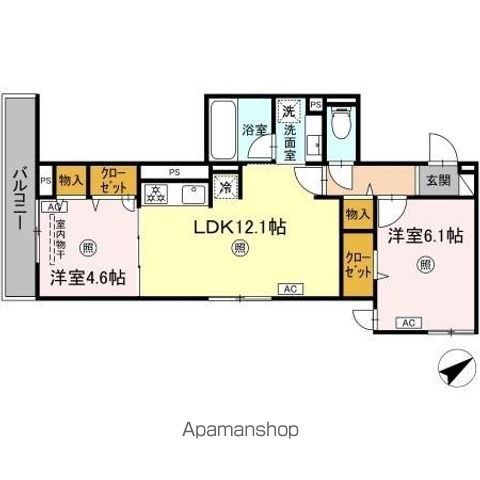 仮）ＤーＲＯＯＭ登戸３丁目の間取り