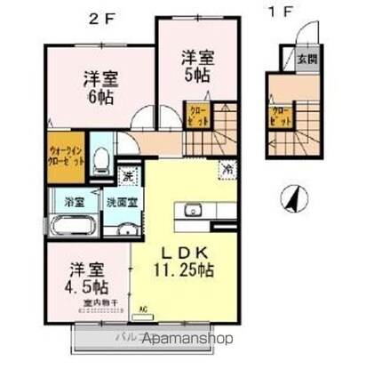 プラージュ[3LDK/67.38m2]の間取図