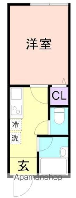 和歌山県和歌山市松島[1K/40m2]の間取図