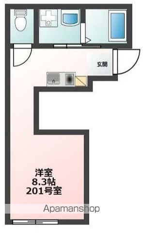 【中野区沼袋のアパートの間取り】