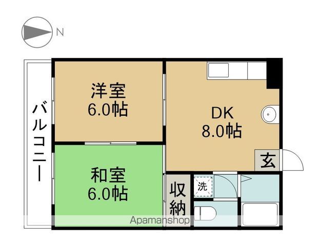 マンションメトロの間取り写真