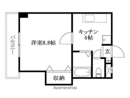 ファミールハイツ[1K/28.98m2]の間取図