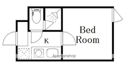 Ｄｅｃｏｒ　Ｂｌｏｃｃｏ　Ｏｙａｍａ　Ｄｕｅ[1K/15.64m2]の間取図