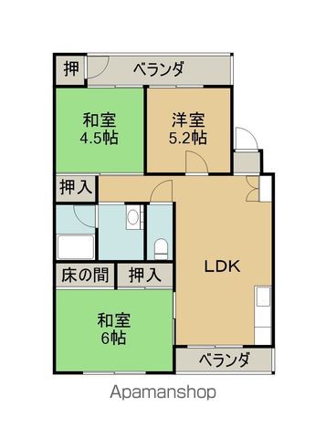 桑村マンションの間取り写真