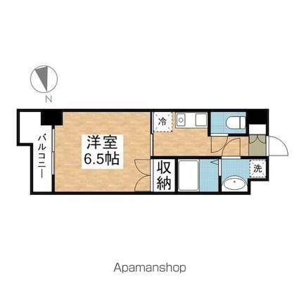 サンスクエアプレミア[1K/25m2]の間取図