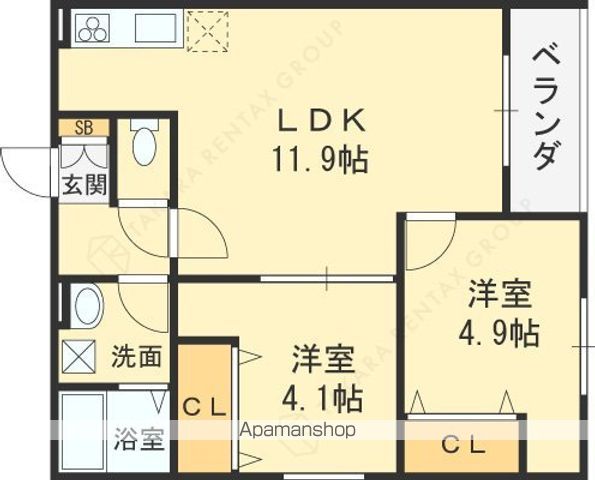 アバンティオ小阪の間取り写真