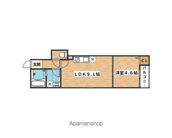 LA−CREA昭和町A棟の間取り写真