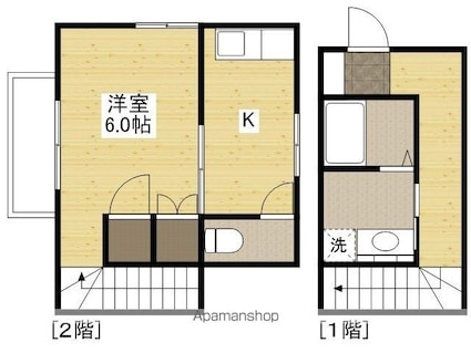 フローレンス３番館[1K/22.68m2]の間取図