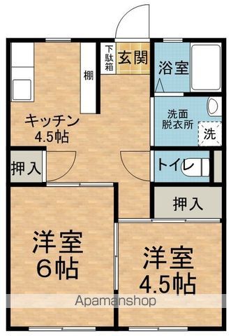 パルつかさの間取り写真