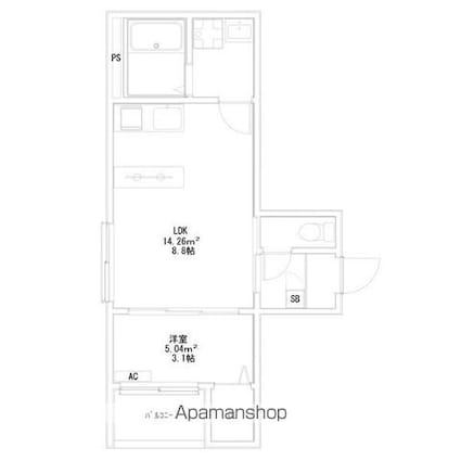 ｆｉｋａ黒川[1LDK/30.03m2]の間取図