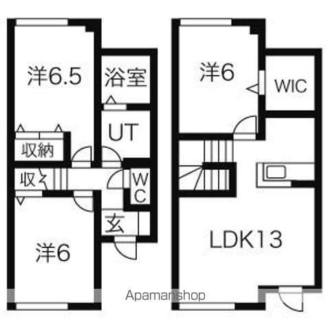 プランドール新川の間取り写真