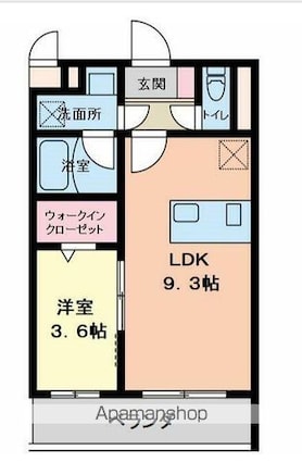 Ｂｅｌ　Ｐｉｎｏ[1LDK/32.9m2]の間取図