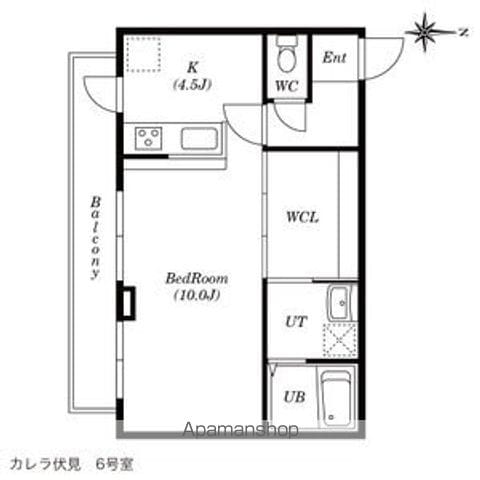 カレラ伏見の間取り写真
